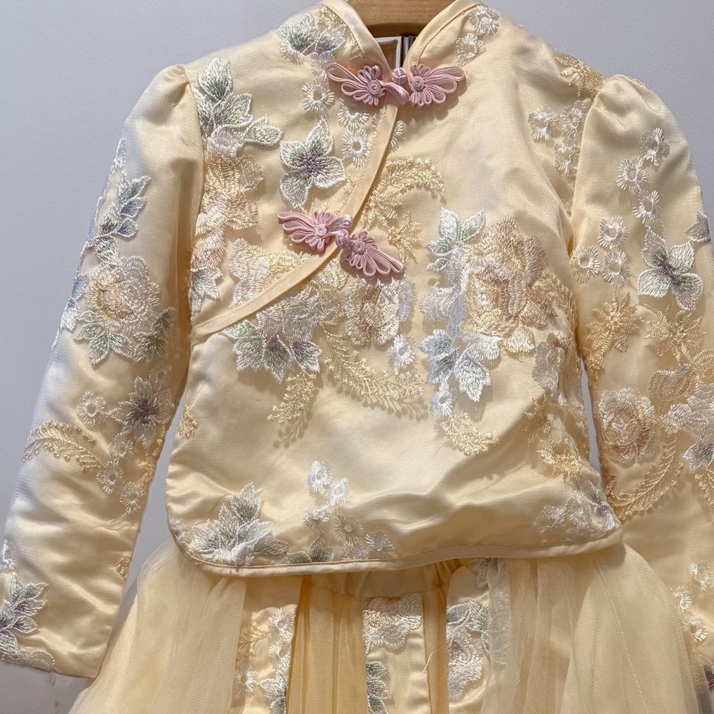 Elegant Floral Embroidered Dress